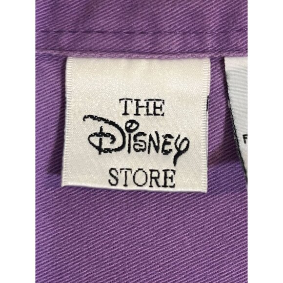 Vintage Disney Dwarf Embroidery Shirt M Purple Theme Park Classic Retro - Picture 5 of 12